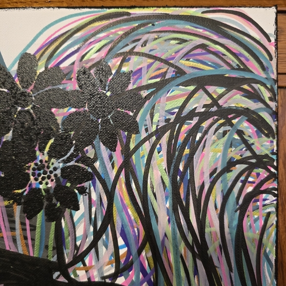 HANDCRAFTED Abstract Highland Cow Painting HANDPAINTED Artwork HANDMADE Wall Art - Picture 5 of 17